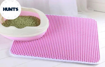 Mess-free litter mat