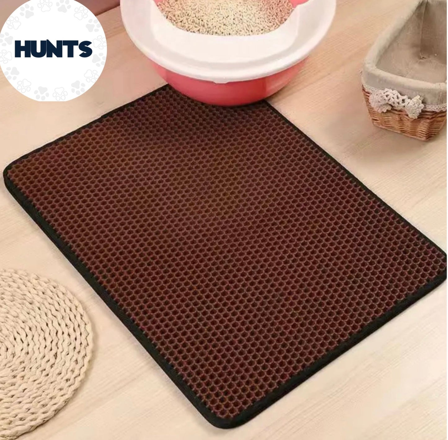 Mess-free litter mat