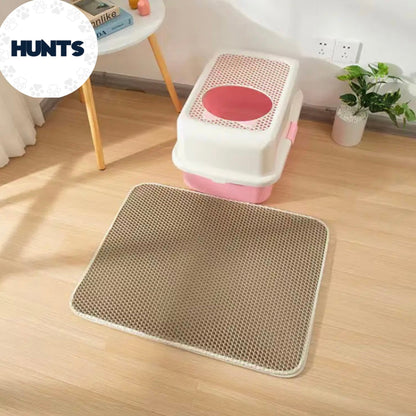 Mess-free litter mat